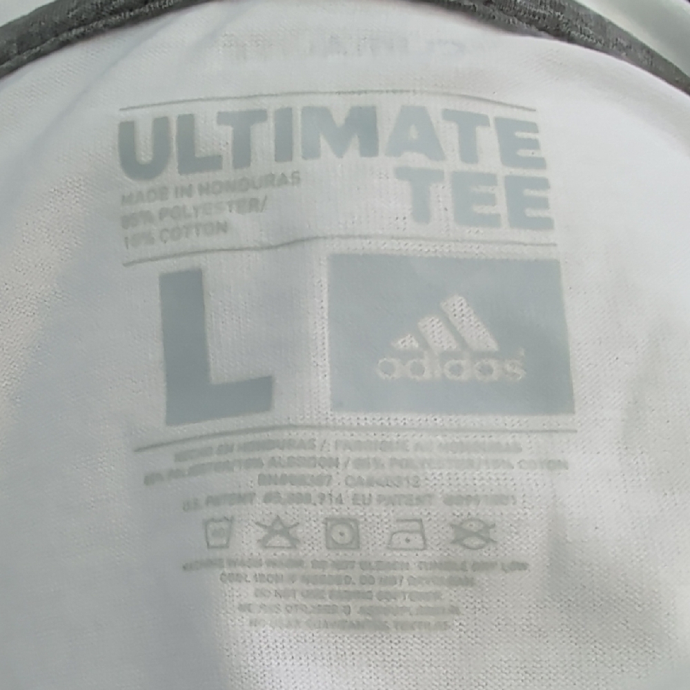 adidas White Short Sleeve Tee - Picture 5 of 7
